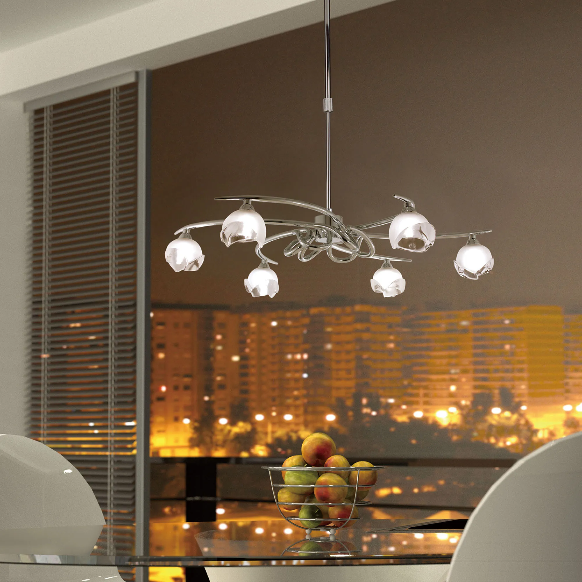 Fragma Polished Chrome Ceiling Lights Mantra Multi Arm Fittings Fragma Polished Chrome Ceiling Lights Mantra Multi Arm Fittings